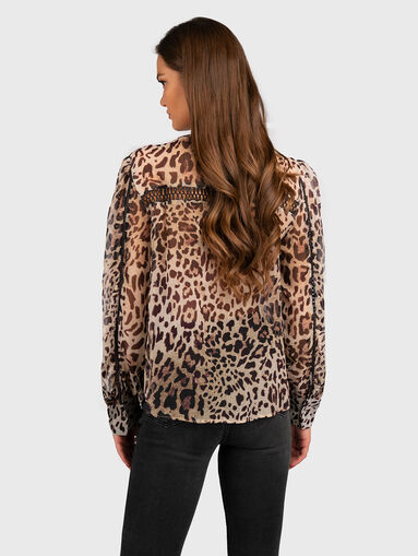 Blouse BRIGIDA with animal print  - 3