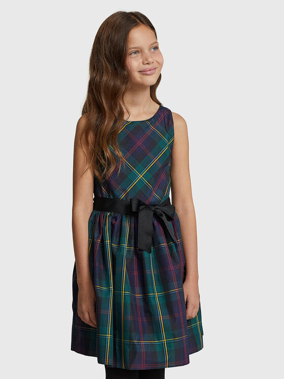 Dress with plaid print - 1