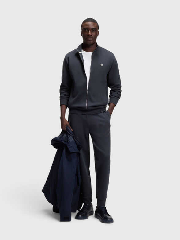 Cotton blend sweatpants with a monogram logo - 4