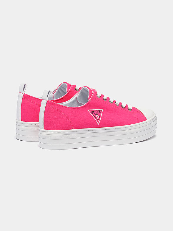 BRIGS Platform sneakers in fuxia color - 3