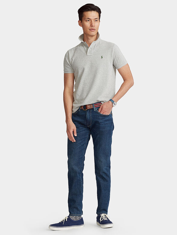 Grey Polo shirt with logo - 2