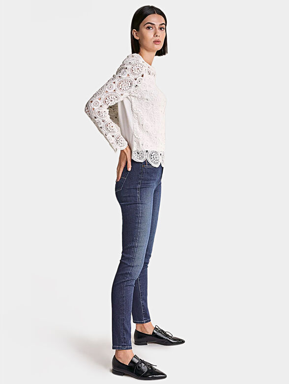 White crotchet blouse - 6