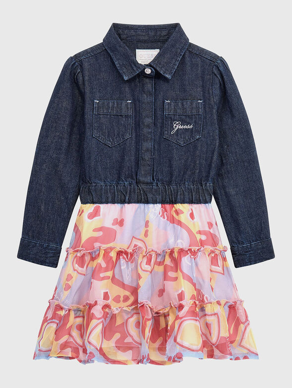 Dress with contrasting design  - 1