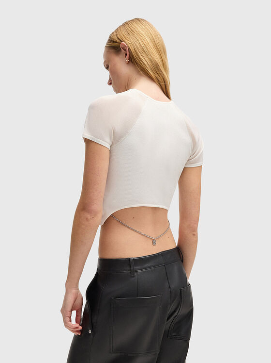 Тениска SLEVETTA с акцентен гръб - 2