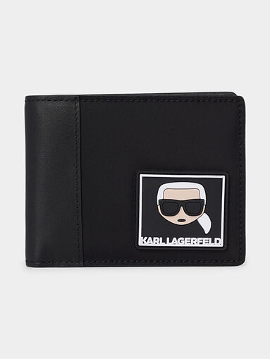 K/Ikonik Black wallet with logo - 4