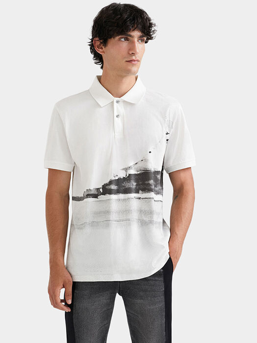 MERTO Polo-shirt with art print