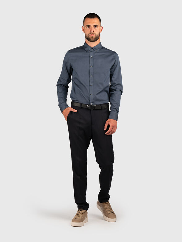 DOBBY long sleeve cotton shirt - 2