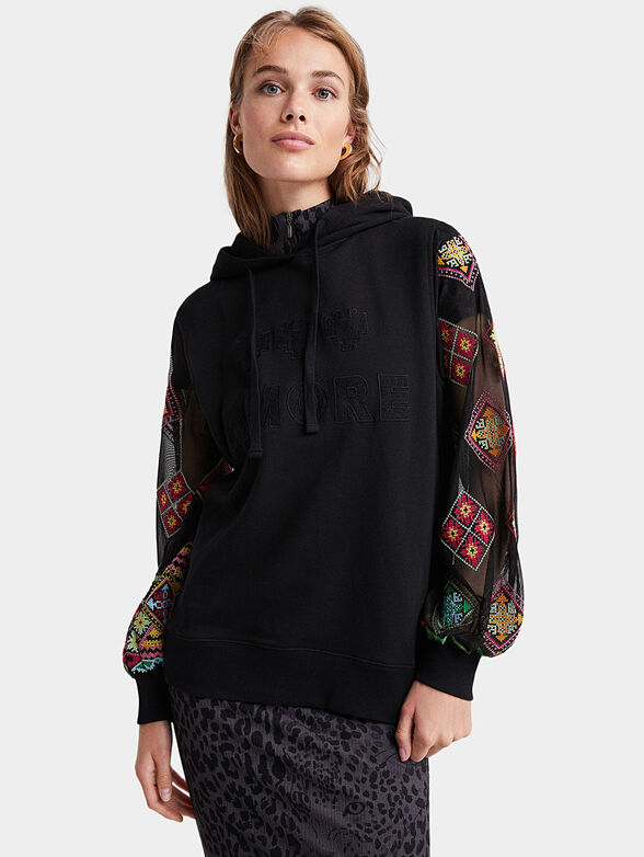 LOIRA sweatshirt with embroidery - 1