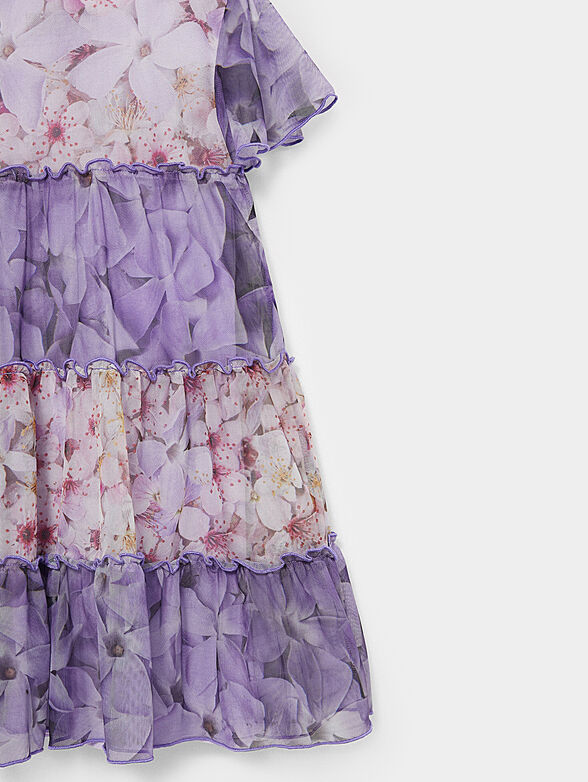MERXE dress in tulle with floral print - 5
