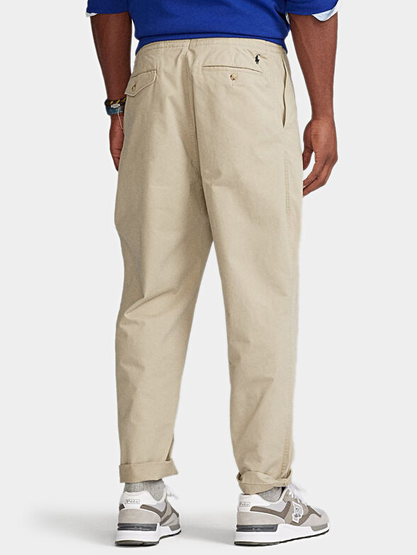 Cotton pants with elastic waist - 4