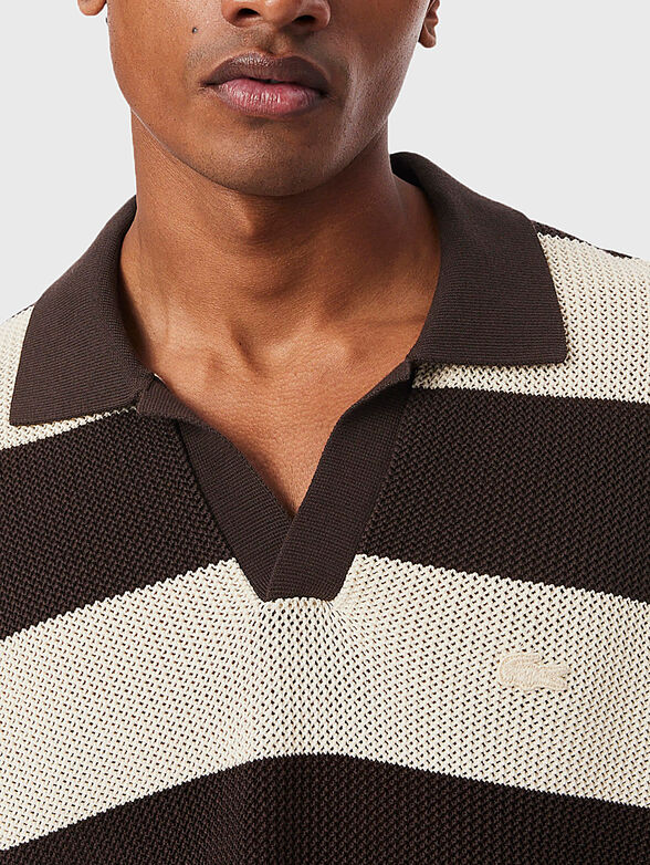 Striped cotton sweater - 4