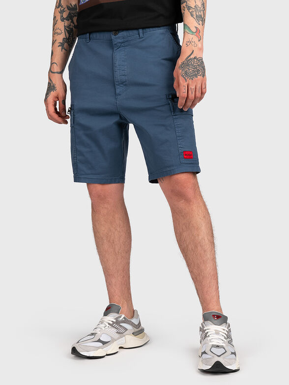 JOHNY black cargo shorts - 1