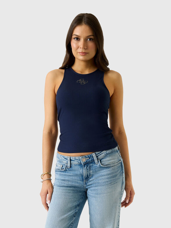 Ribbed top with logo detail - 2