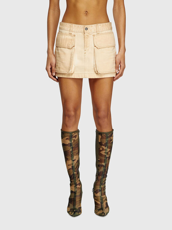 Мини пола DE-TON с акцентни джобове - 1