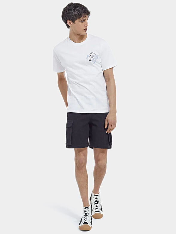 Blue T-shirt with embroidery - 2
