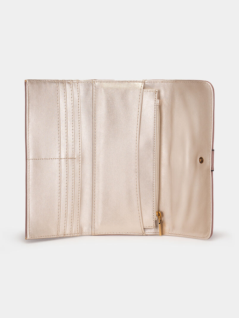 AMANTEA black wallet with metal logo detail - 3