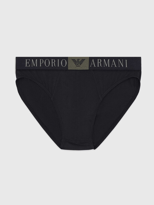 Black cotton briefs - 3