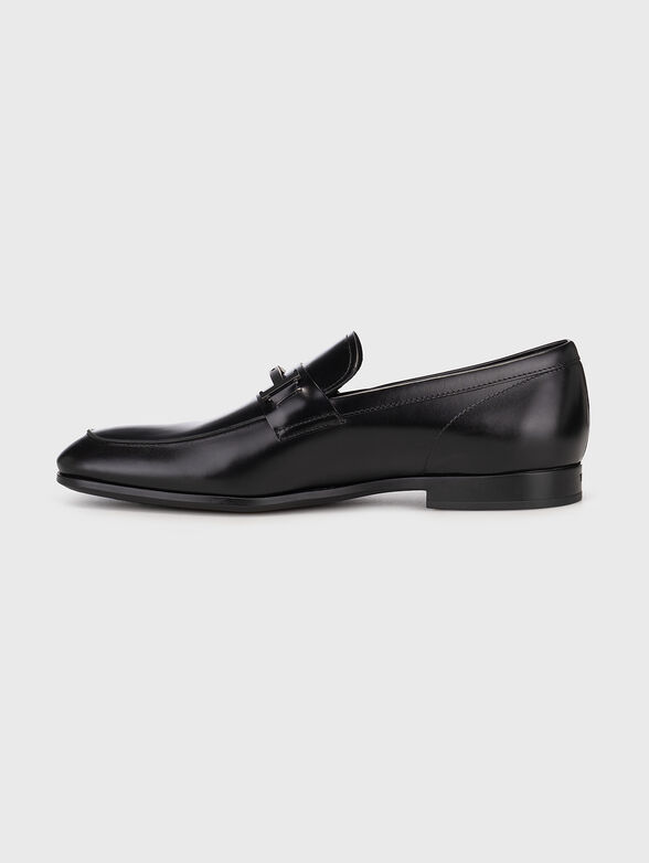 Leather loafers with buckle - 4