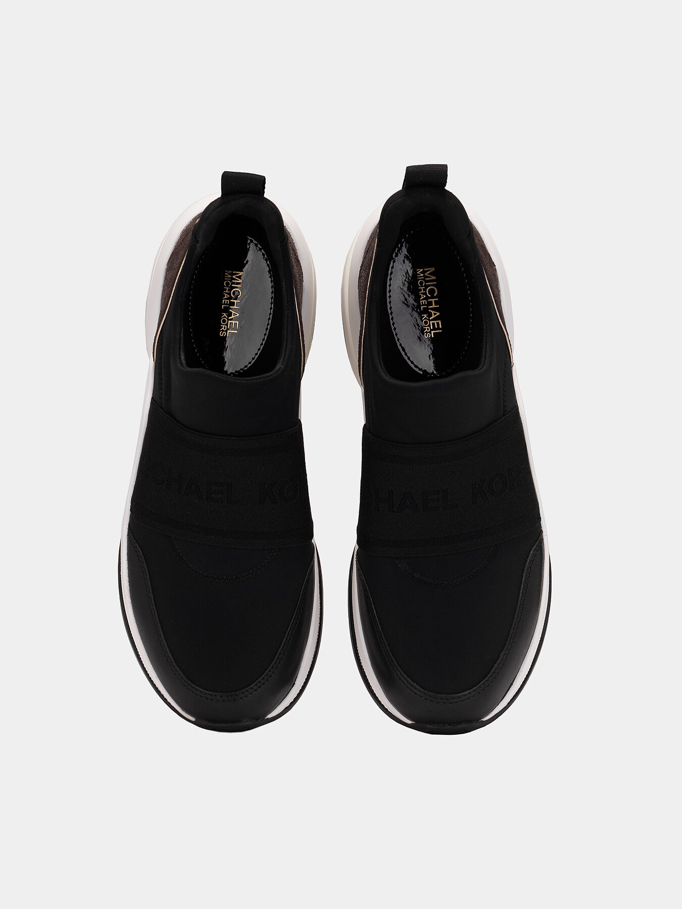 Michael kors black slip on shoes sale