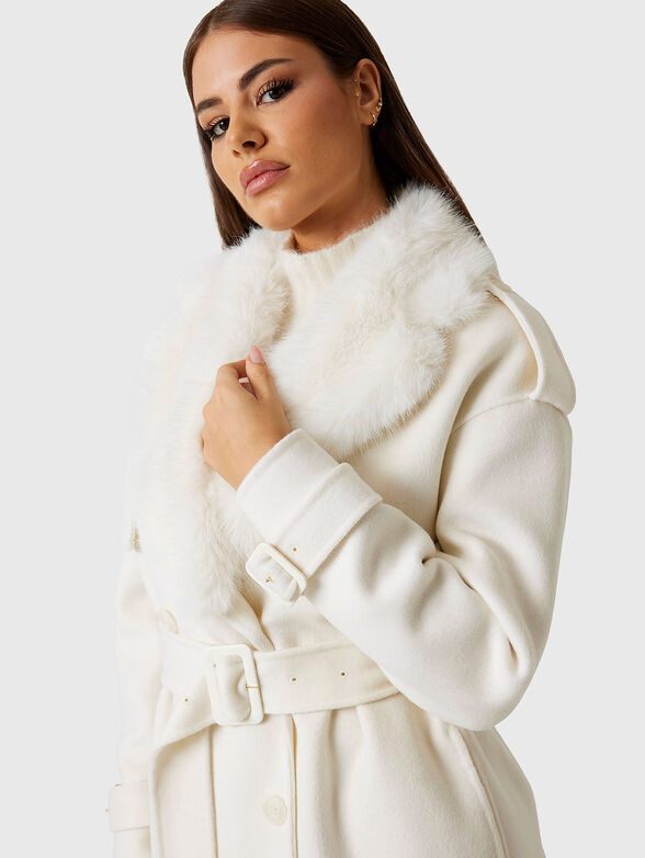 ELLA wool coat with waist belt - 2