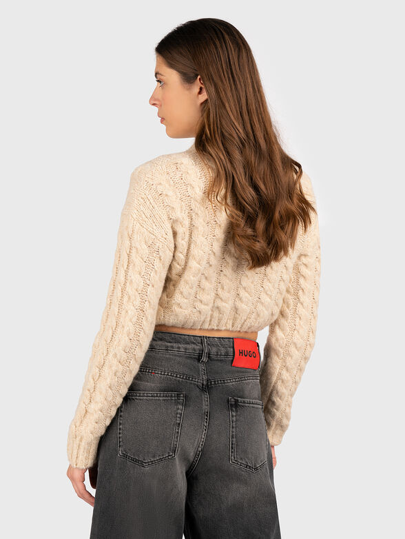 Short knitted sweater  - 1