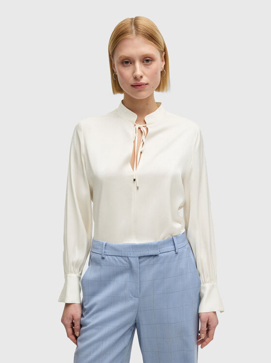 BARABI silk blouse with long sleeves - 1