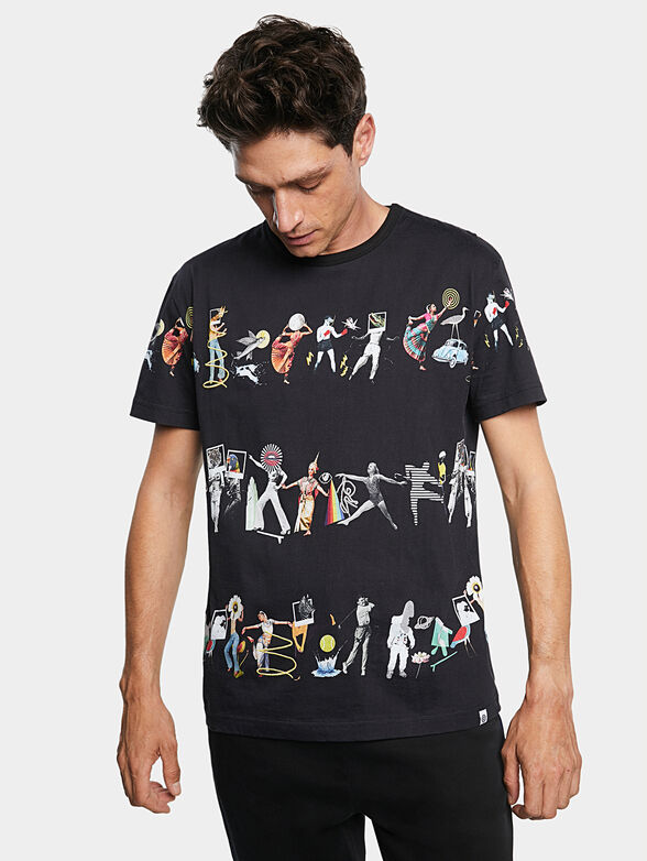 CAIN T-shirt with contrasting print - 1