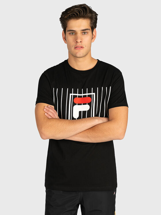 Памучна тениска SAUTUS в черен цвят - 1