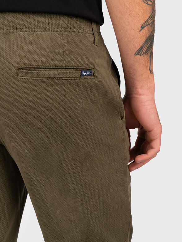 Green trousers with ties  - 3