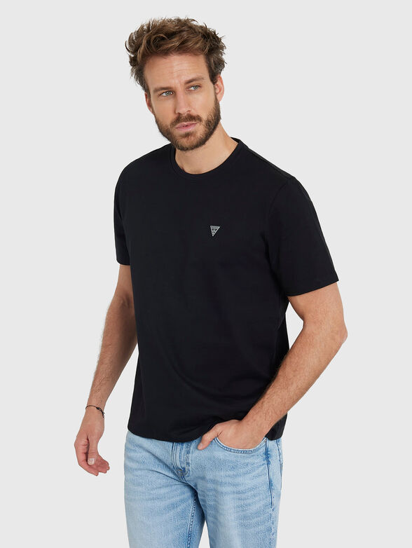 Rond neck black T-shirt - 1