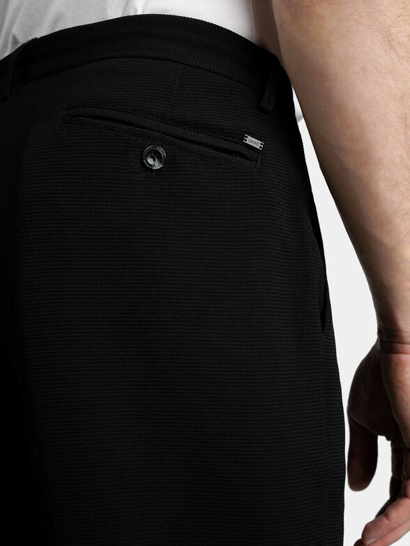 Black trousers with drawstring waist - 4