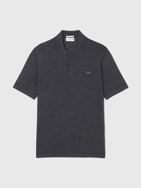 Short sleeve polo neck sweater - 1