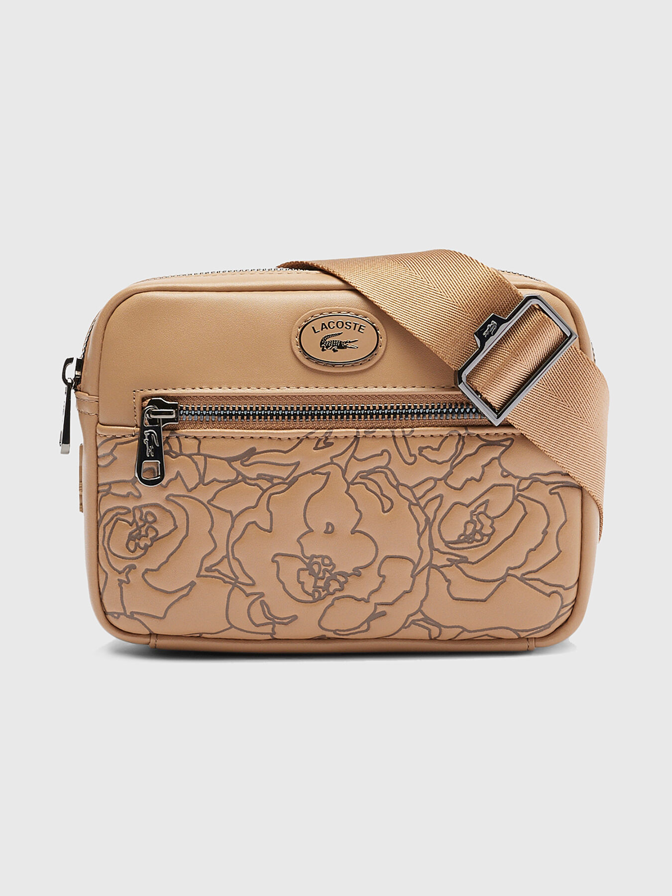 Crossbody bag with floral details brand LACOSTE