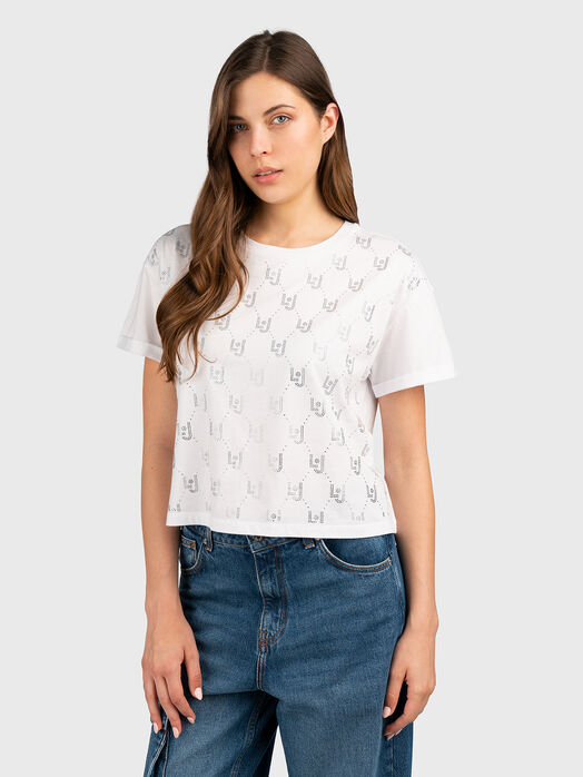 Crystal embellished T-shirt