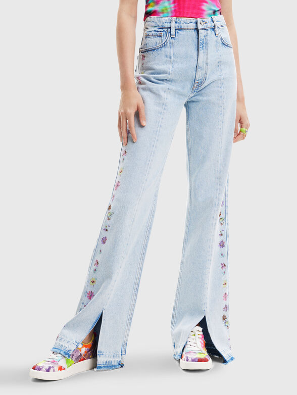 FLORES jeans with slits - 1
