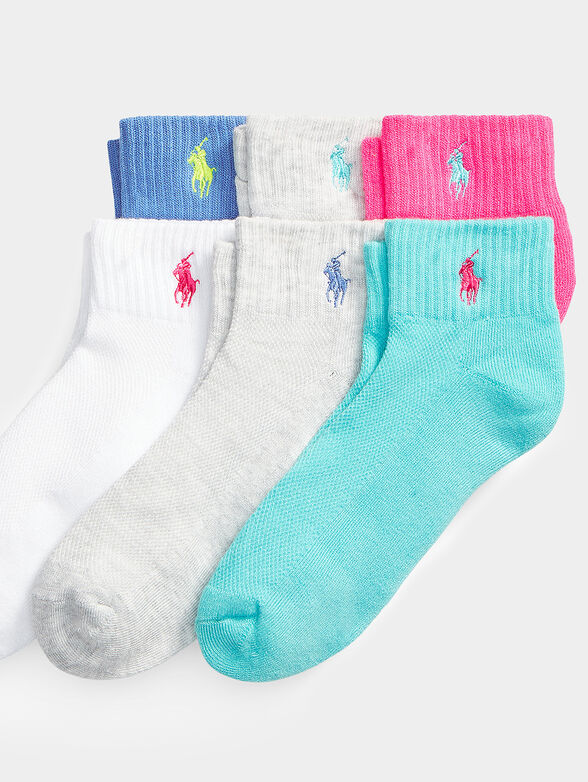 Set of six pairs of multicolored socks - 2