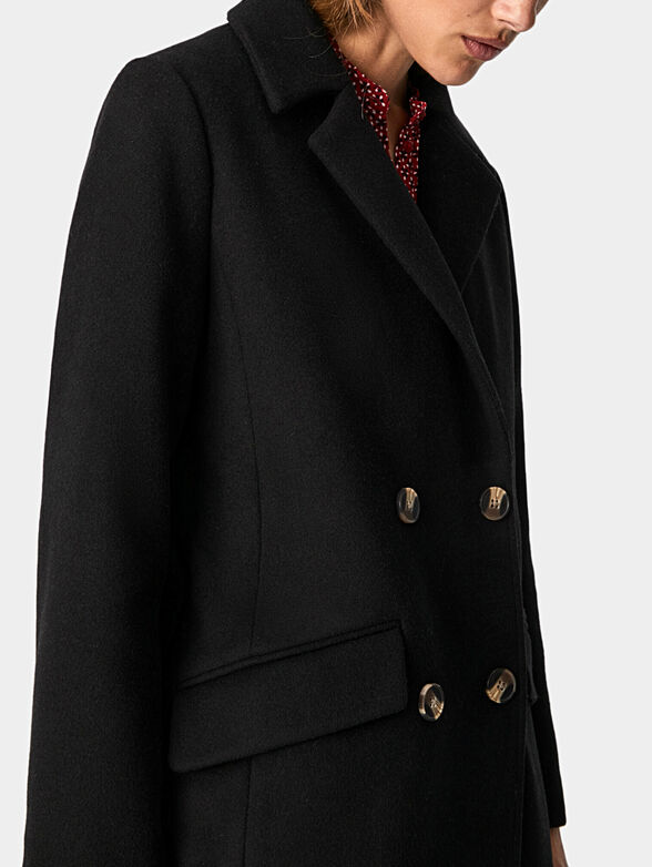 MICA coat in black color - 3