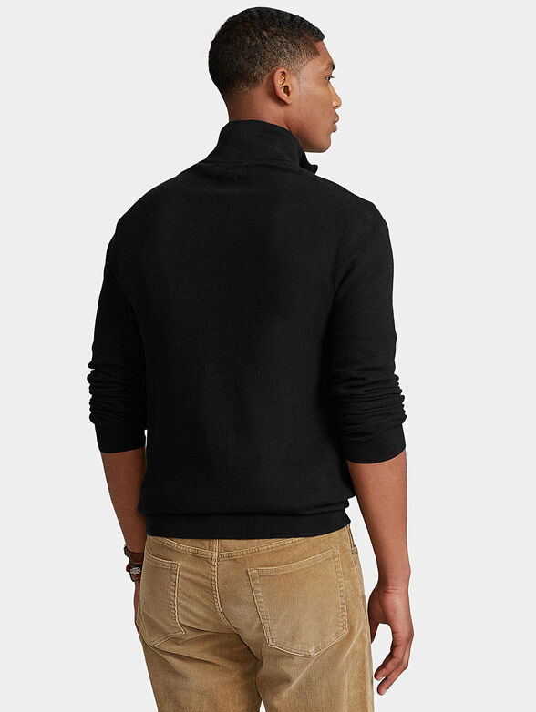 Black sweater with zip - 3