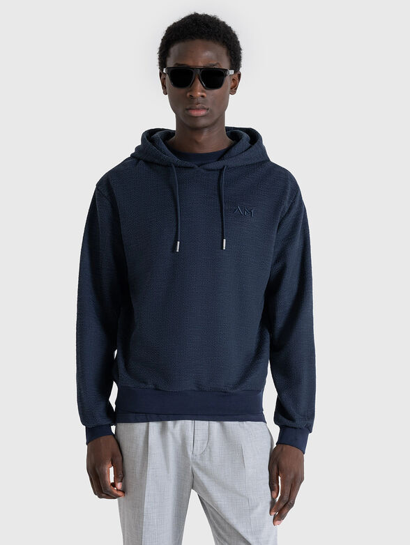  DOBBY dark blue hoodie - 1