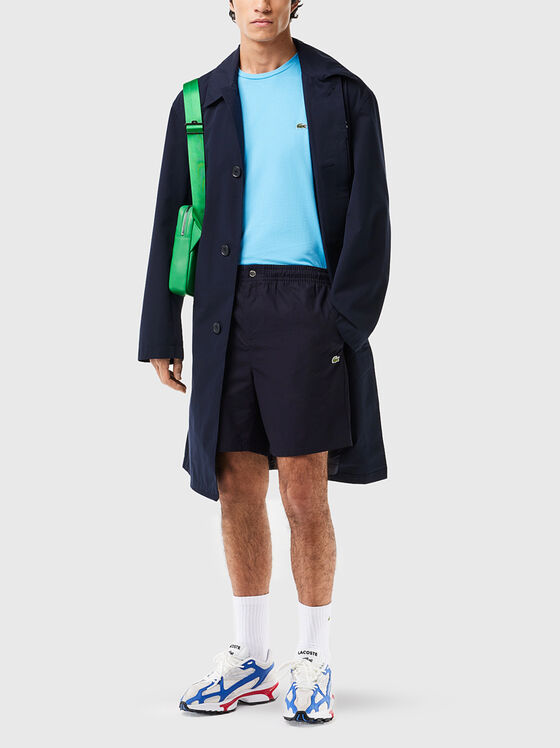 Зелена кросбоди чанта с монограмно лого - 2