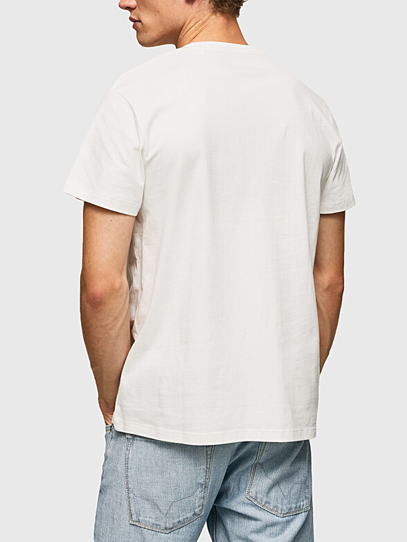 RICHME beige T-shirt with logo print - 3