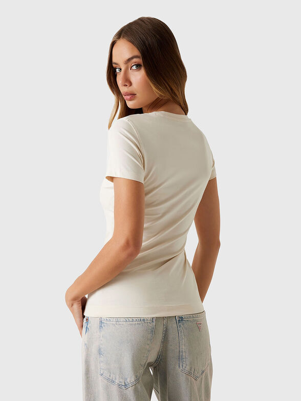 Cotton T-shirt with floral motifs - 3