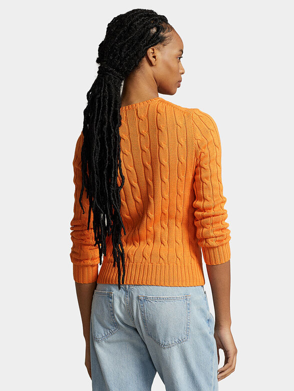Knitted orange sweater - 3