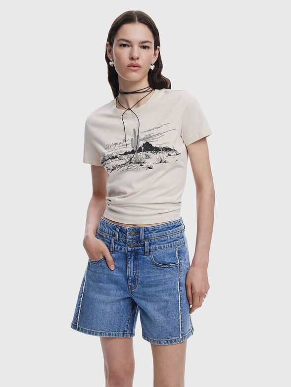 DOUBLE denim shorts - 4