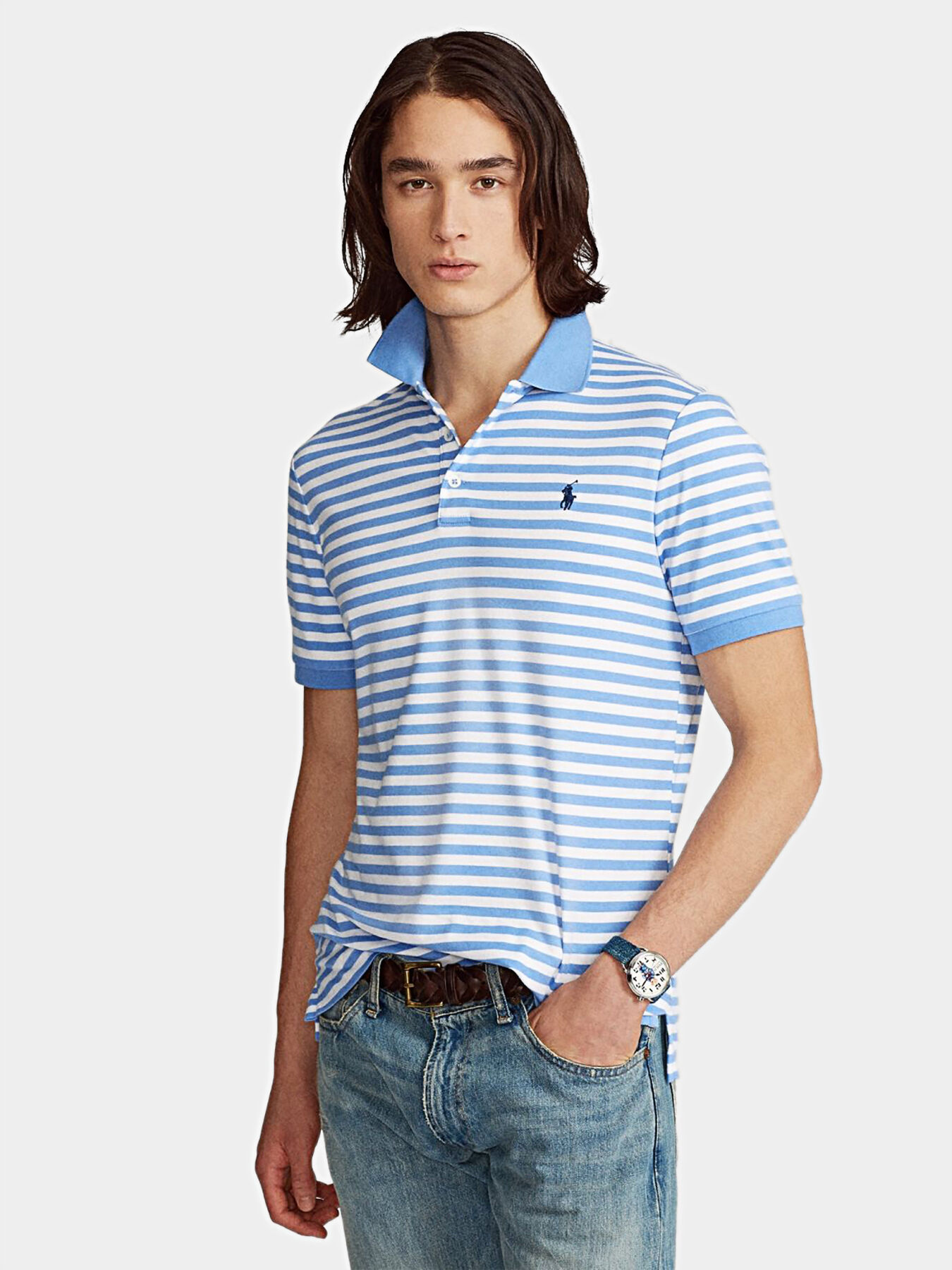 Polo-shirt with print of stripes brand POLO RALPH LAUREN