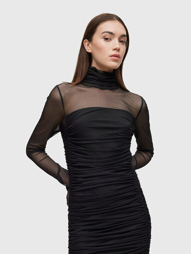 NELASAI black dress with long sleeves  - 3