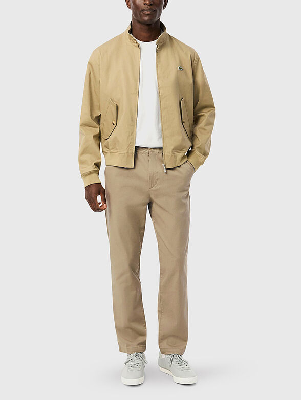 Straight trousers with elastic waist - 3