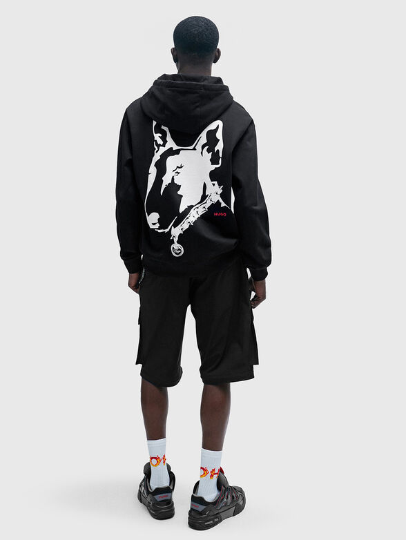 DAMMICO contrst print sweatshirt  - 2