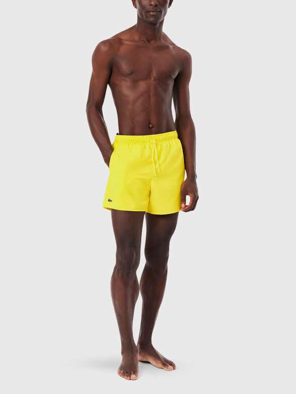 Yellow shorts with logo detail - 3