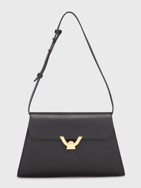 Leather shoulder bag with adjustable handle - 1